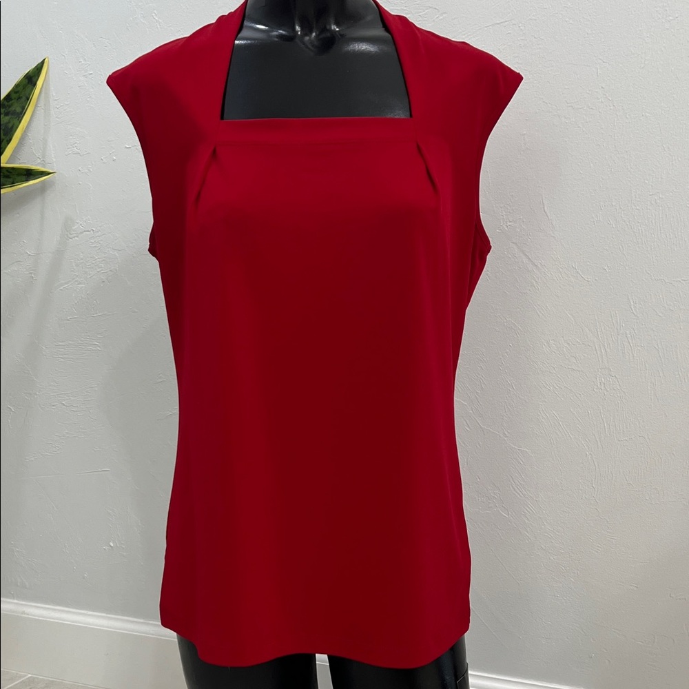 Kasper Bold Red Women's Small Blouse